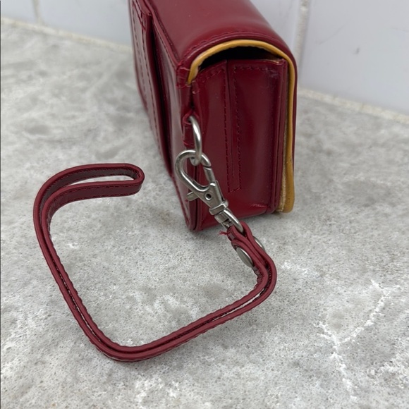 Vintage Tiny Red Wristlet case purse by Gnarley Fish - Picture 4 of 9